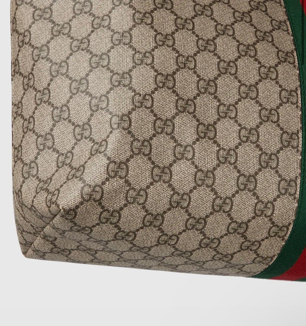 Gucci Ophidia large tote bag- beige and dark brown