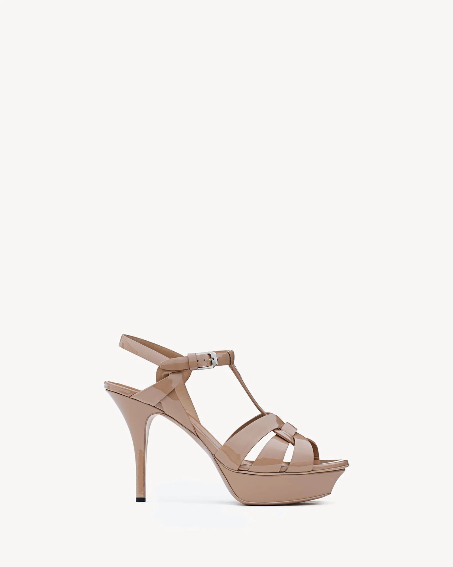 Tribute Platform Sandals in Patent Leather