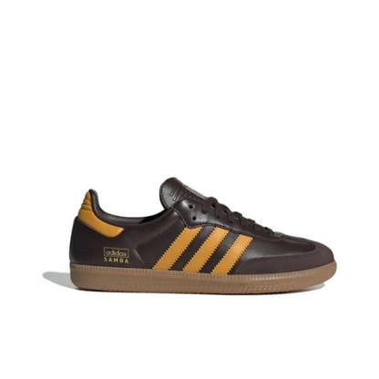 ADIDAS SAMBA OG DARK BROWN PRELOVED YELLOW