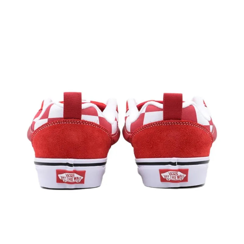 VANS KNU SKOOL LOW-TOP 'MEGA CHECK RED'