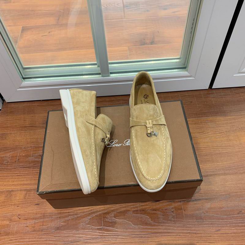Loro Piana Beige Suede Loafers