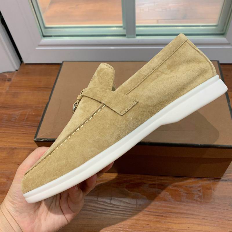 Loro Piana Beige Suede Loafers