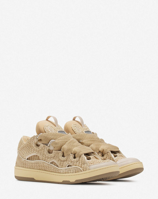 Lanvin Curb raffia sneakers