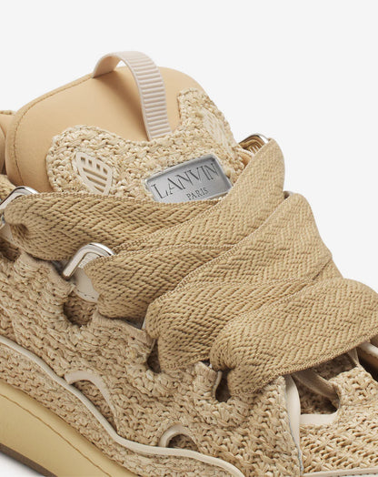 Lanvin Curb raffia sneakers