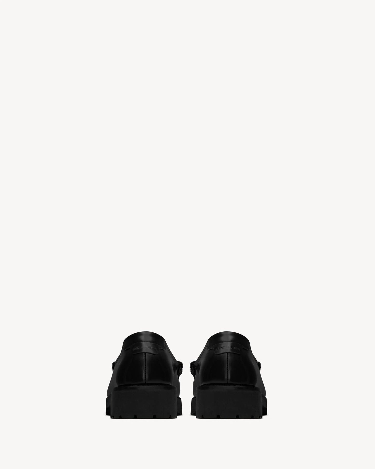Le Loafer Chunky Penny Slippers in Gazed Leather