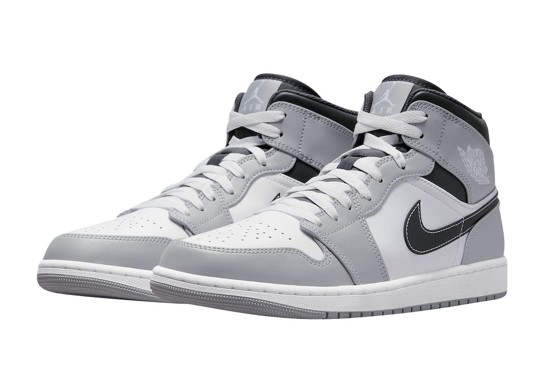 Air Jordan 1 Mid Light Smoke Grey Anthracite