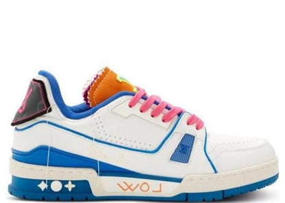 LOUIS VUITTON TRAINERS 'WHITE PINK BLUE FOR SAINT-TROPEZ'